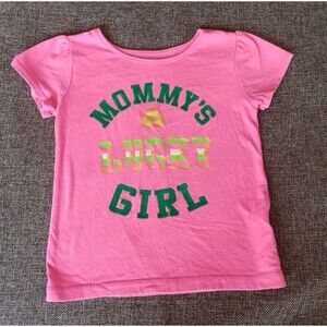 shirt 2T Celebration St Patricks Day Girls pink shamrock short sleeve